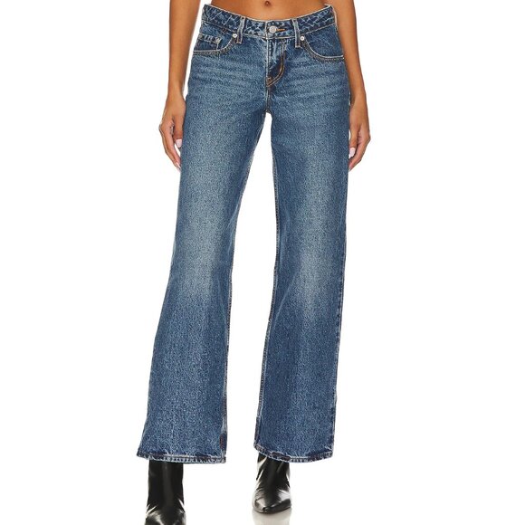 Levi's Premium Low Loose Y2K Blue Jeans Size 29 x 30 Revolve Relaxed - Picture 1 of 12